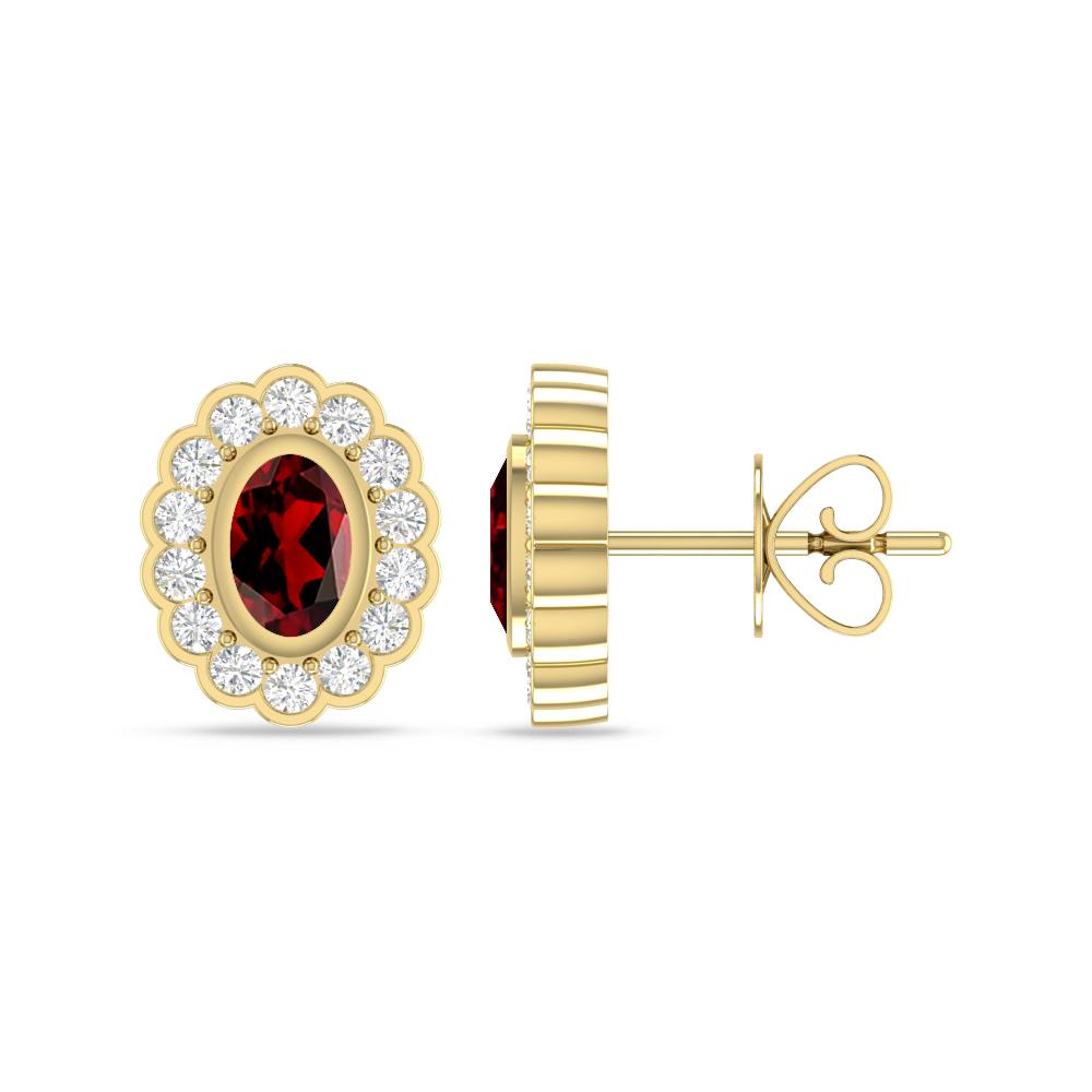 Yellow Gold - Garnet